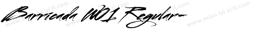 Barricada W01 Regular字体转换